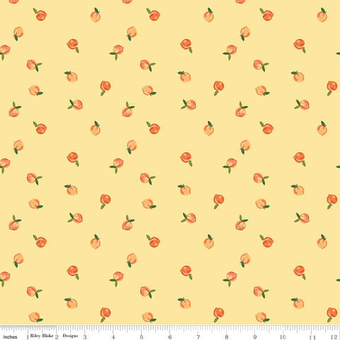 Southern Charm Yellow Peaches Yardage by RBD Designers for Riley Blake Designs
