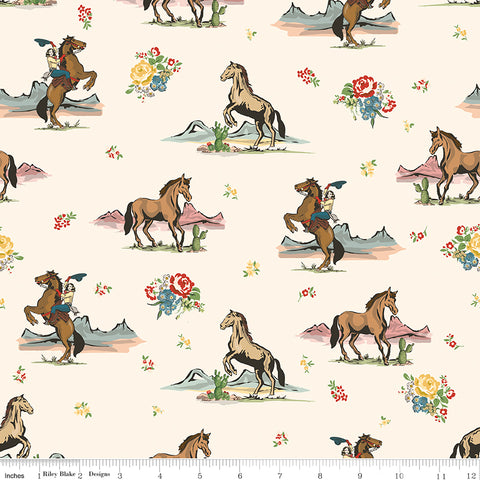 Cowgirl Cream Main Yardage by Echo Park Paper Co. for Riley Blake Designs