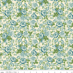 Cowgirl Blue Floral Yardage by Echo Park Paper Co. for Riley Blake Designs