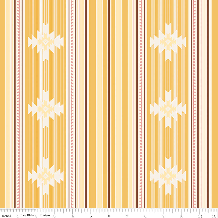 Cowgirl Yellow Blanket Yardage by Echo Park Paper Co. for Riley Blake Designs
