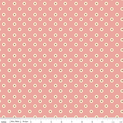 Cowgirl Pink Flower Dots Yardage by Echo Park Paper Co. for Riley Blake Designs