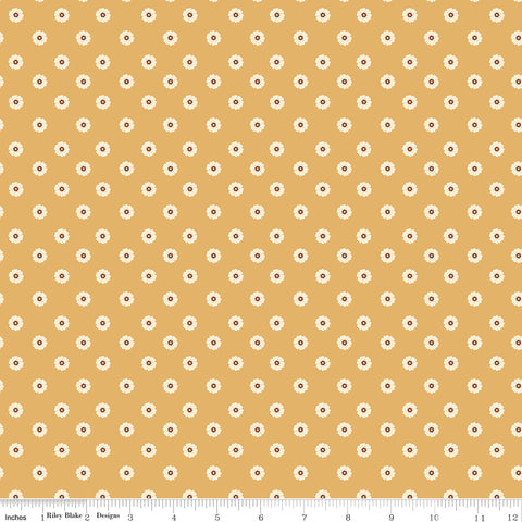Cowgirl Yellow Flower Dots Yardage by Echo Park Paper Co. for Riley Blake Designs