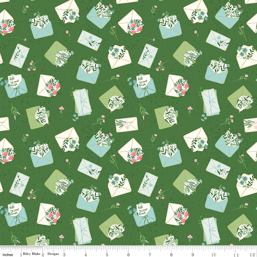 Correspondence Treetop Letters Yardage by Beverly McCullough for Riley Blake Designs