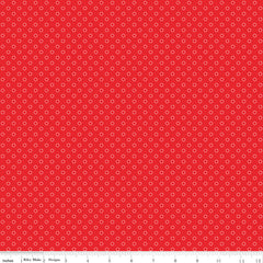 Whimsical Woodland Red Circle Dots Yardage by Tasha Noel for Riley Blake Designs