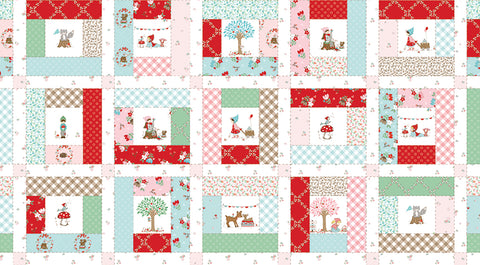 Whimsical Woodland Multi Cheater Print Yardage by Tasha Noel for Riley Blake Designs