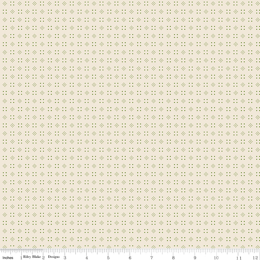 Baked With Love Olive Leftovers Yardage by Lori Holt for Riley Blake Designs