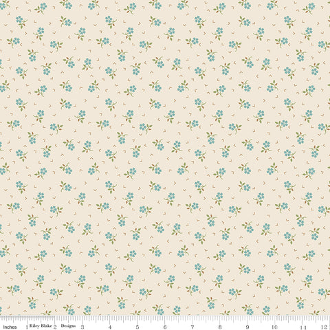 Baked With Love Wedgewood Thankful Yardage by Lori Holt for Riley Blake Designs