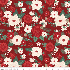 Evergreen Wishes Red Main Yardage by Traci Reed for Riley Blake Designs