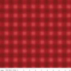 Evergreen Wishes Red Plaid Yardage by Traci Reed for Riley Blake Designs