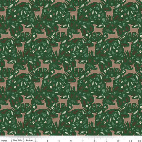 Christmas Time Forest Deer Yardage by Dani Mogstad for Riley Blake Designs