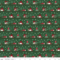 Christmas Time Forest Sleds Yardage by Dani Mogstad for Riley Blake Designs