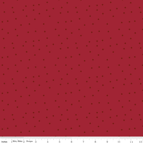 Christmas Time Red Dots Yardage by Dani Mogstad for Riley Blake Designs