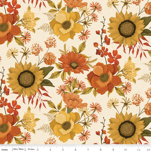 Bountiful Cream Main Yardage by Sandy Gervais for Riley Blake Designs