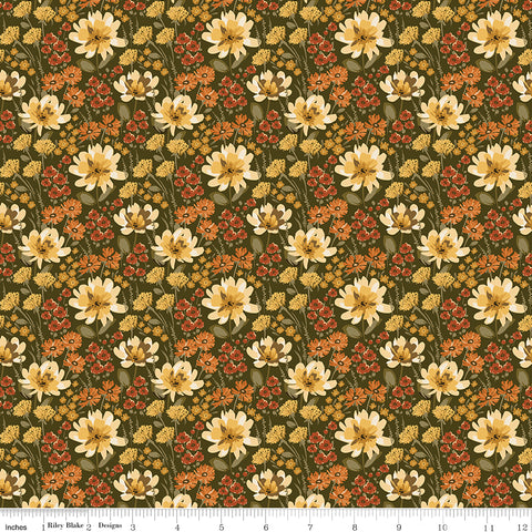 Bountiful Shrubs Floral Yardage by Sandy Gervais for Riley Blake Designs