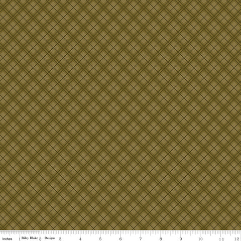 Bountiful Green Plaid Yardage by Sandy Gervais for Riley Blake Designs