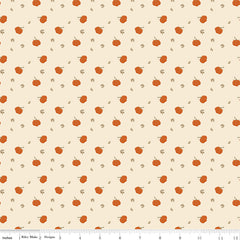 Bountiful Cream Pumpkins Yardage by Sandy Gervais for Riley Blake Designs