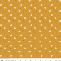 Bountiful Gold Pumpkins Yardage by Sandy Gervais for Riley Blake Designs