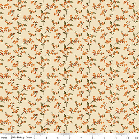 Bountiful Ivory Bittersweet Yardage by Sandy Gervais for Riley Blake Designs