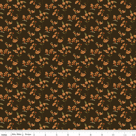 Bountiful Mocha Bittersweet Yardage by Sandy Gervais for Riley Blake Designs