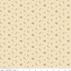 Bountiful Ivory Flower Toss Yardage by Sandy Gervais for Riley Blake Designs