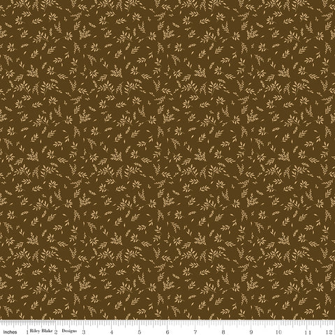 Bountiful Brown Leaves Yardage by Sandy Gervais for Riley Blake Designs