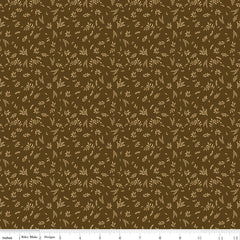 Bountiful Brown Leaves Yardage by Sandy Gervais for Riley Blake Designs