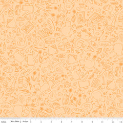 Lil' Farm Friends Butter Farm Outlines Yardage by Kelsey Carlson for Riley Blake Designs