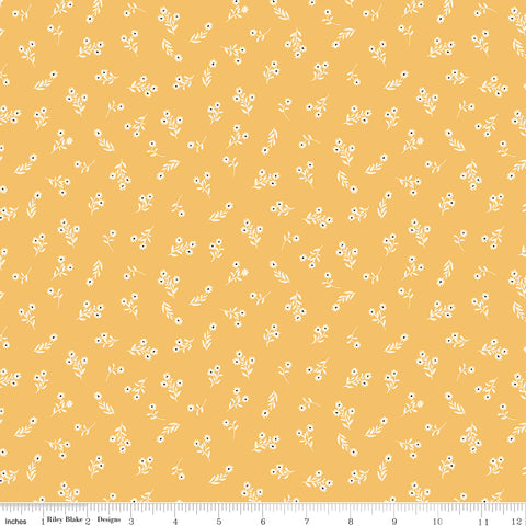 Lil' Farm Friends Marigold Posies Yardage by Kelsey Carlson for Riley Blake Designs