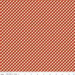 Lil' Farm Friends Red Gingham Yardage by Kelsey Carlson for Riley Blake Designs