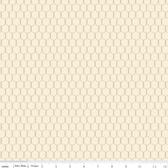 Lil' Farm Friends Cream Chicken Wire Yardage by Kelsey Carlson for Riley Blake Designs