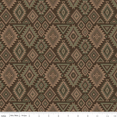 Whispering Pines Brown Geometric Yardage by RBD Designers for Riley Blake Designs