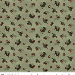 Whispering Pines Green Acorns Yardage by RBD Designers for Riley Blake Designs
