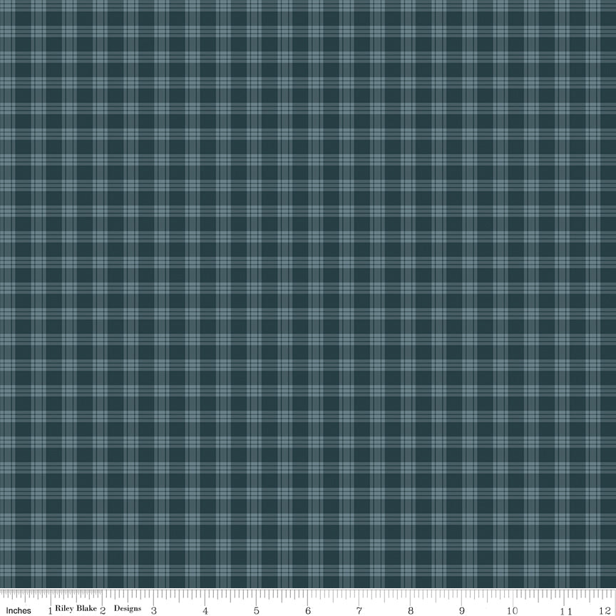 Whispering Pines Blue Plaid Yardage by RBD Designers for Riley Blake Designs