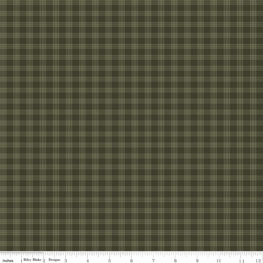 Whispering Pines Green Plaid Yardage by RBD Designers for Riley Blake Designs