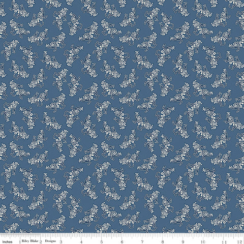 Denim & Daisy Denim Bouquet Yardage by Lori Holt for Riley Blake Designs