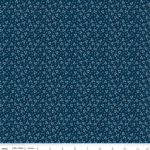Denim & Daisy Oxford Blue Suzanne Yardage by Lori Holt for Riley Blake Designs