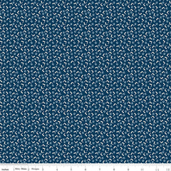 Denim & Daisy Oxford Blue Tiny Squares Yardage by Lori Holt for Riley Blake Designs