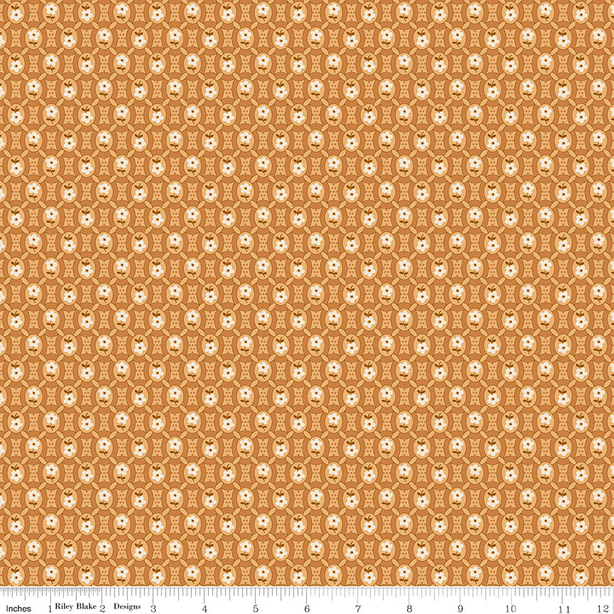 Denim & Daisy Caramel Pioneer Yardage by Lori Holt for Riley Blake Designs