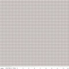 Gingham Gray 1/8" Gingham Yardage by Riley Blake Designs