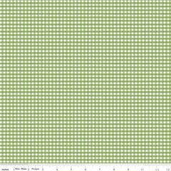 Gingham Green 1/8" Gingham Yardage by Riley Blake Designs