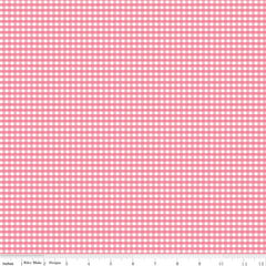 Gingham Sugar Pink 1/8" Gingham Yardage by Riley Blake Designs