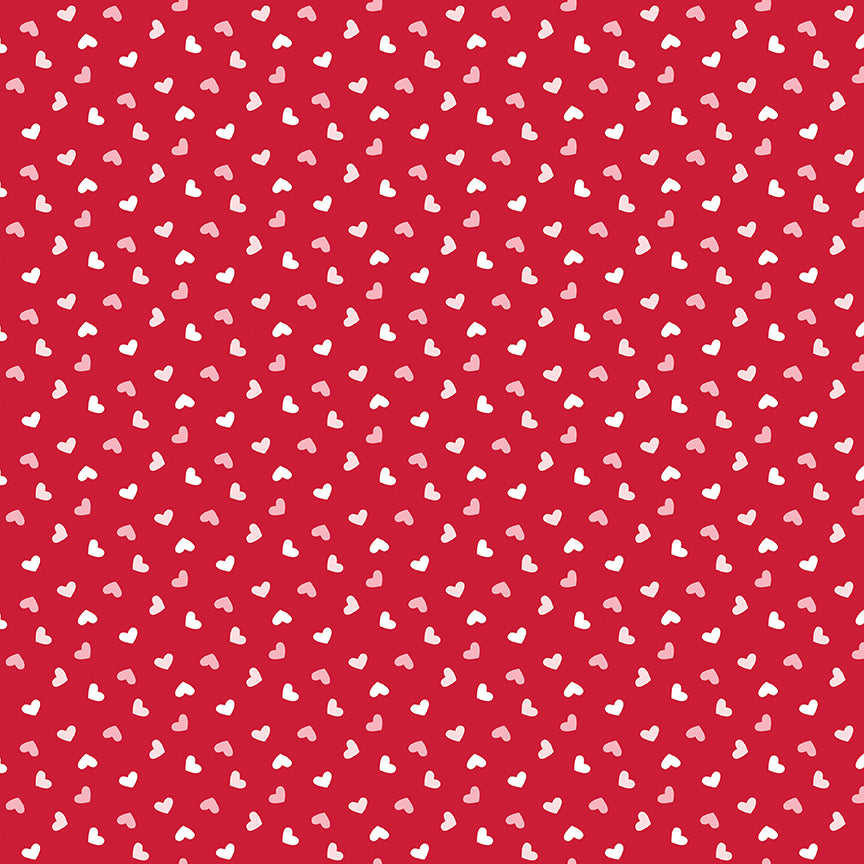 Seasonal Basics Red Heart Toss Yardage by Christopher Thompson for Riley Blake Designs