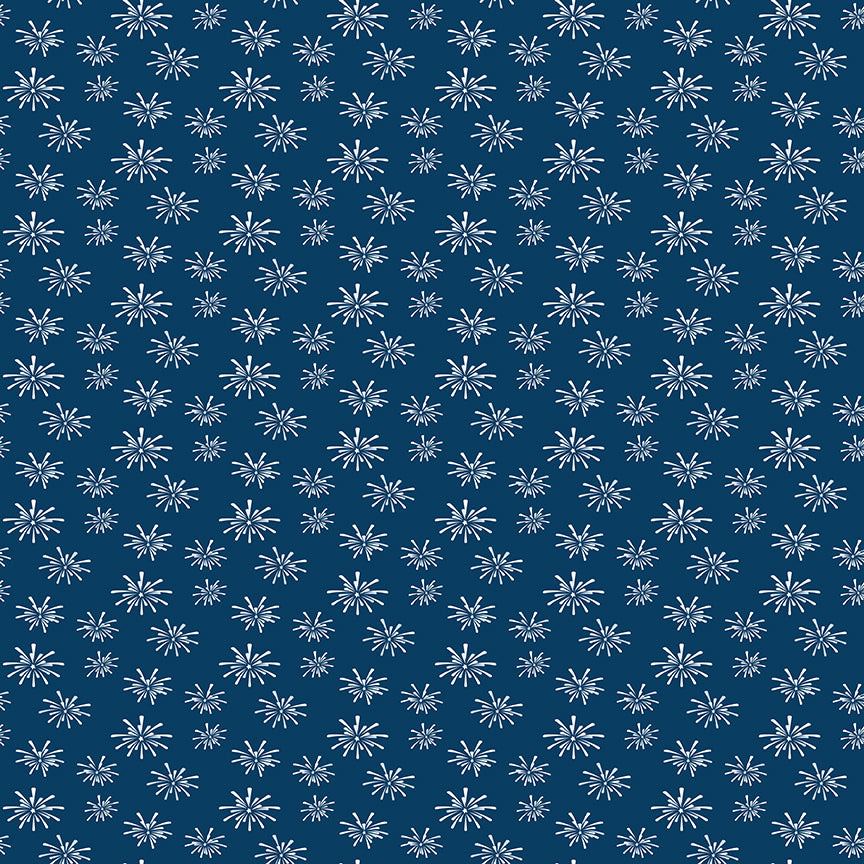 Seasonal Basics Denim Fireworks Yardage by Christopher Thompson for Riley Blake Designs