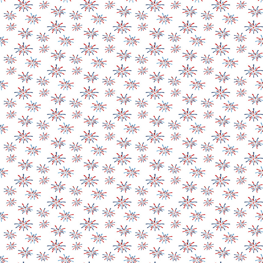 Seasonal Basics White Fireworks Yardage by Christopher Thompson for Riley Blake Designs