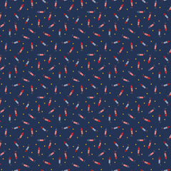 Seasonal Basics Navy Pop Boom Bang Yardage by Christopher Thompson for Riley Blake Designs