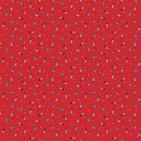 Seasonal Basics Red Pop Boom Bang Yardage by Christopher Thompson for Riley Blake Designs