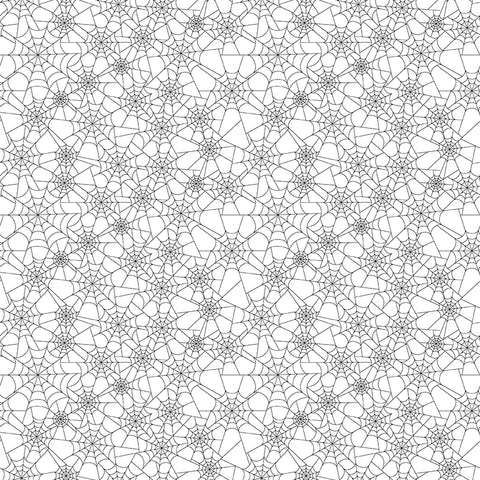 Seasonal Basics White Spider Webs Yardage by Christopher Thompson for Riley Blake Designs