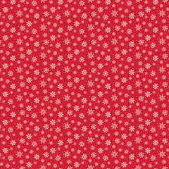 Seasonal Basics Red Snowflakes Yardage by Christopher Thompson for Riley Blake Designs