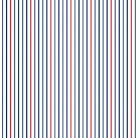 Seasonal Basics Patriotic Ticking Stripe Yardage by Christopher Thompson for Riley Blake Designs