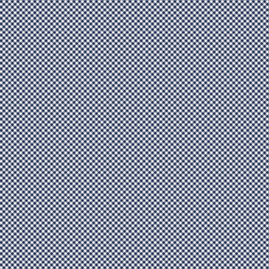 Seasonal Basics Navy Gingham Yardage by Christopher Thompson for Riley Blake Designs